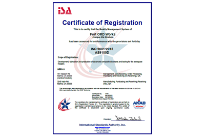 Fort ORD Works achieves AS9100D, ISO 9001:2015 quality certifications