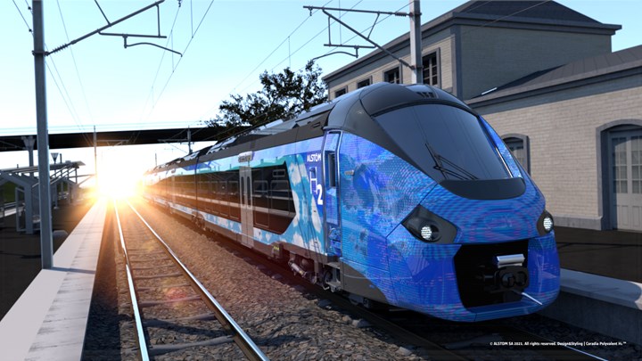 Alstom's Coradia Polyvalent dual-mode electric and H2 train
