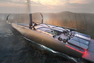 Dual-purpose, full-foiling yacht concept incorporates carbon fiber composites