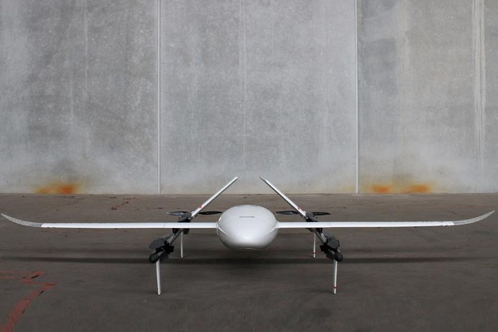 Swoop Aero’s recently launched KITE unmanned cargo aircraft.
