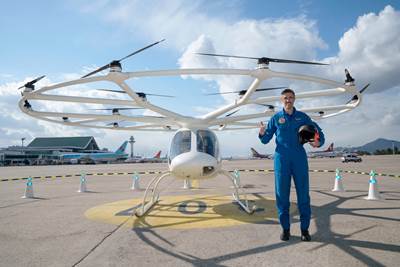 Volocopter conducts first crewed eVTOL test flight in South Korea