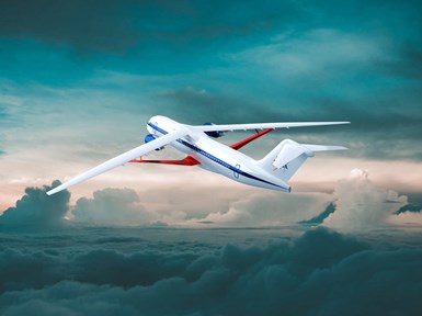 artist’s concept of transonic truss-braced wing aircraft for SFNP