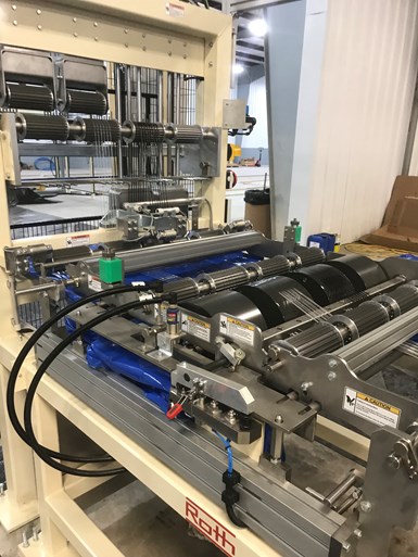 Roth automated filament winding system for composite driveshafts