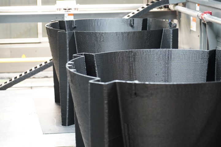 large format additive manufacturing composite AUV components