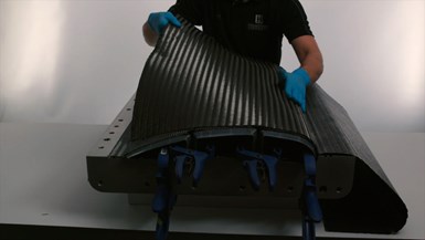 composite layup for a wing demonstrator
