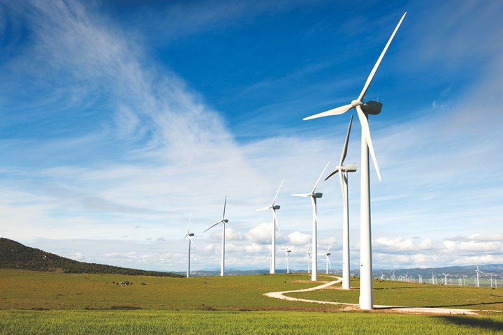 wind turbines.