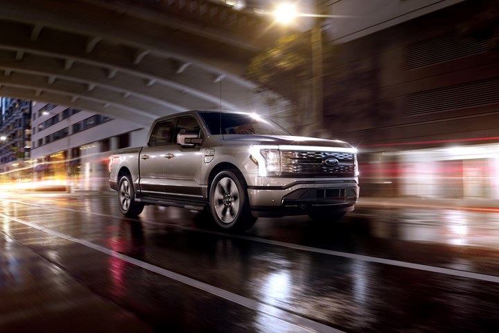 The 2022 Ford F-150 Lightning. 