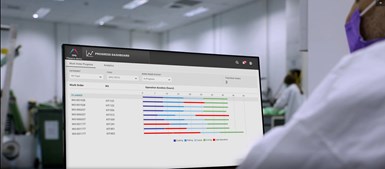 dashboard for AI production scheduling software