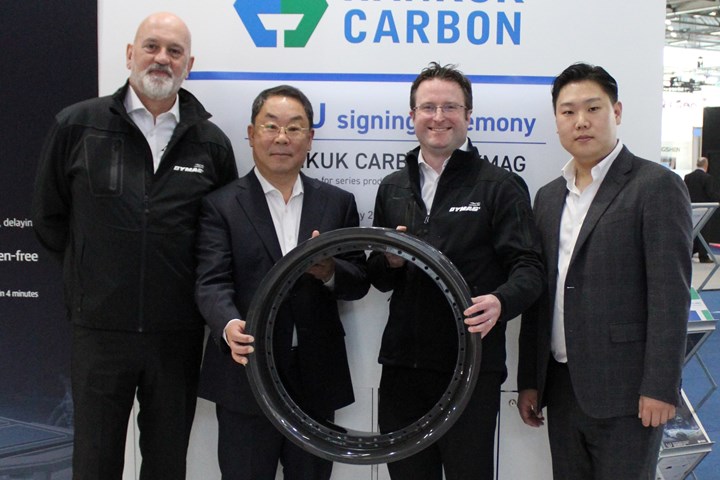 Hankuk Carbon and Demgy partner up for carbon fiber wheels.