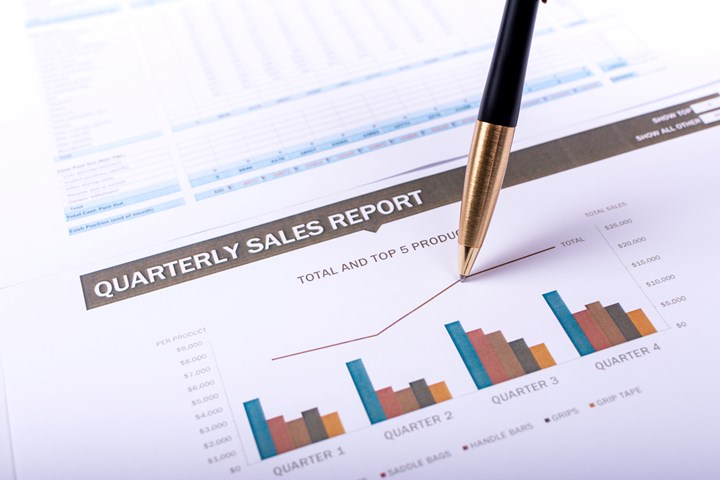 Quarterly sales report.