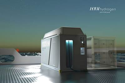 HAV Hydrogen to introduce containerized H2 system for ships