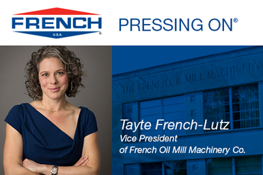 Tayte French Lutz, vice president, French Oil Mill Machinery Co.