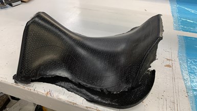 glass fiber composite saddle