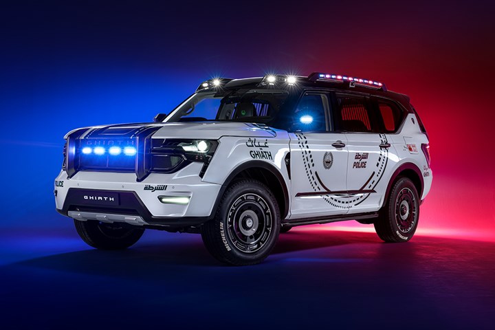 Ghiath smart patrol vehicle for Dubai police