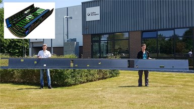 7-meter long thermoplastic composite raceway by Collins Aerospace