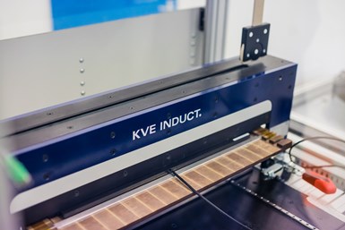 KVE INDUCT welding equipment for test coupons