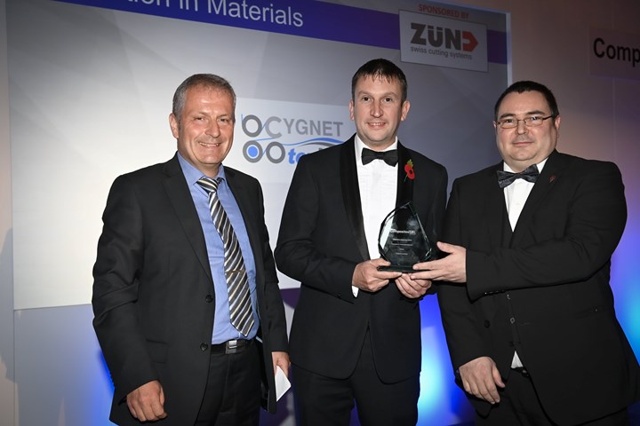 Cygnet Texkimp and Longworth receive Composites UK 2022 Award.