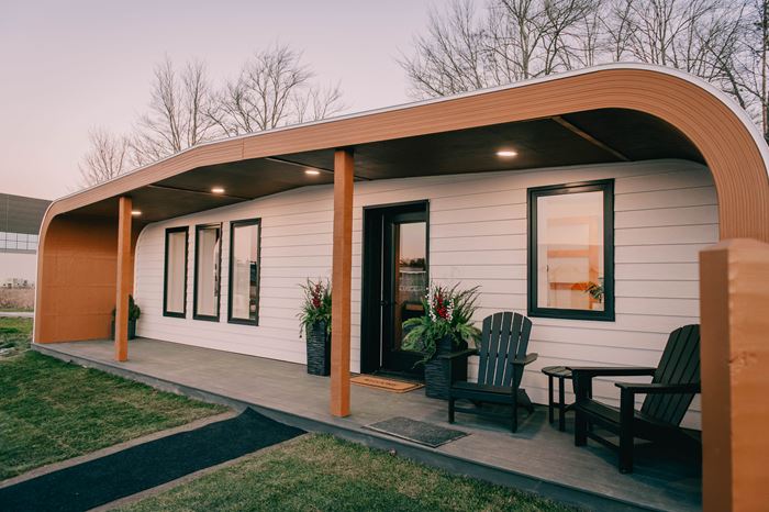 University of Maine unveils 100% bio-based 3D-printed home