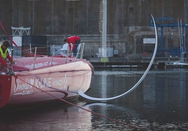 Avel Robotics CFRP daggerboard foil on IMOCA racer