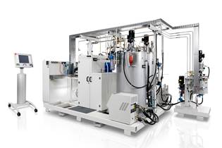 KraussMaffei metering system for high-pressure resin transfer molding