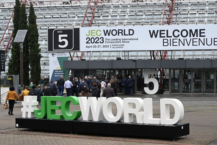 #JECWorld stand outside the convention center.