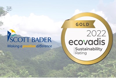EcoVadis awards Scott Bader Gold sustainability rating