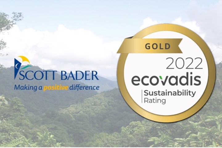 Scott Bader wins EcoVadis Gold sustainability award.