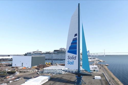Chantiers de l’Atlantique reveals 66-meter, all-composite SolidSail mast