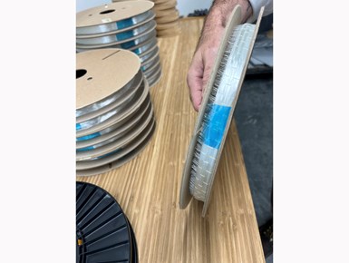 glass fiber UD tape on recyclable cardboard spool for AFP machine