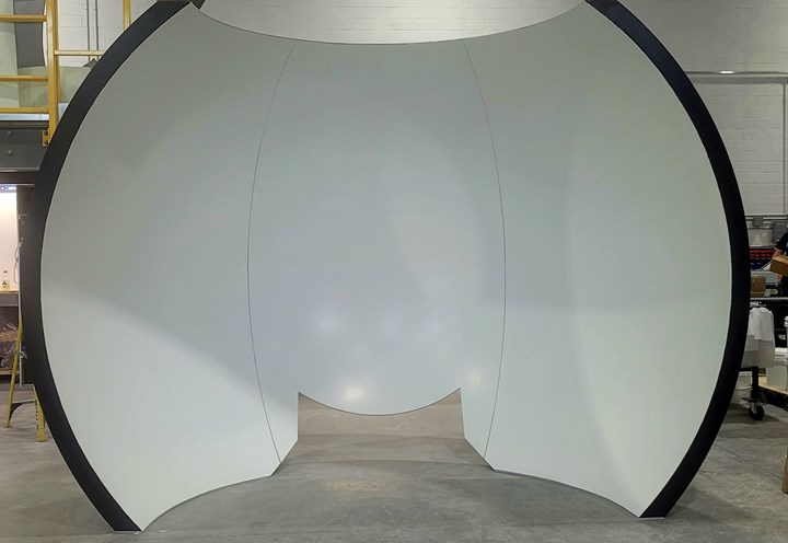 composite simulator dome made by beSpline