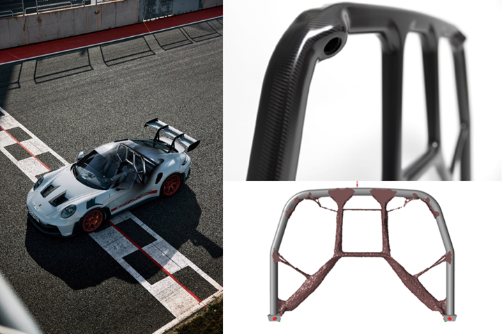 Carbon roll cage technology for production cars.