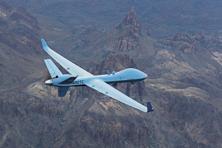 MQ-9B SkyGuardian remotely piloted aircraft.