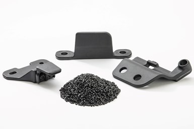 Three final types of composite roof receivers produced for the Jeep Wrangler.