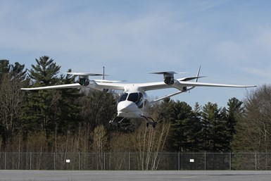 The Alita-250 aircraft in flight.