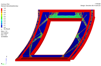 design optimization for carbon fiber thermoplastic composite rail cover