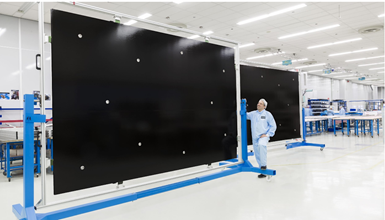 large composite layups in Airborne cleanroom