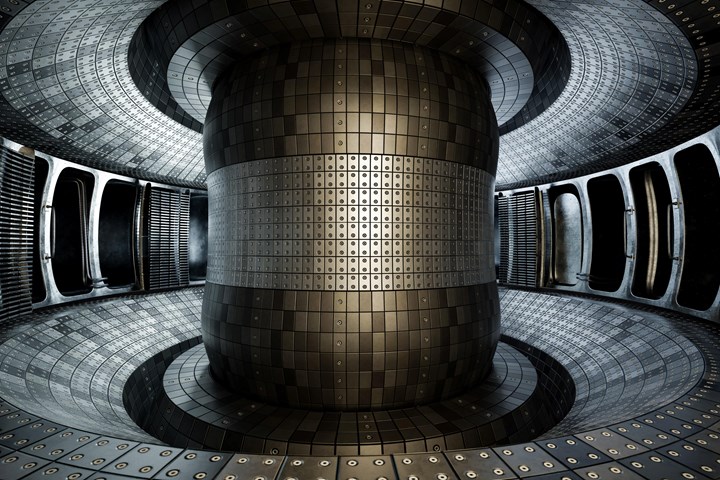 Fusion reactor stock image.