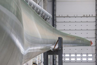 Siemens Gamesa offshore wind blade manufacturing plant in Aalborg Denmark