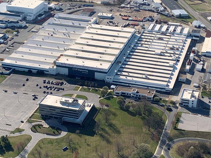 overhead photo of MRAS facility Middle River, Baltimore, Maryland