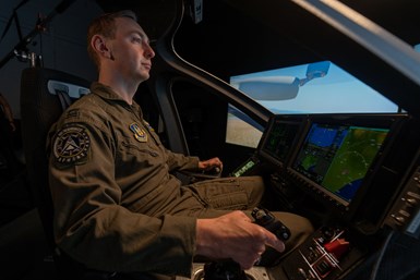 U.S. Air Force pilots trains to fly the Joby aircraft.