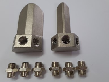 set of SmartValves bases and fittings for use with standard connectors