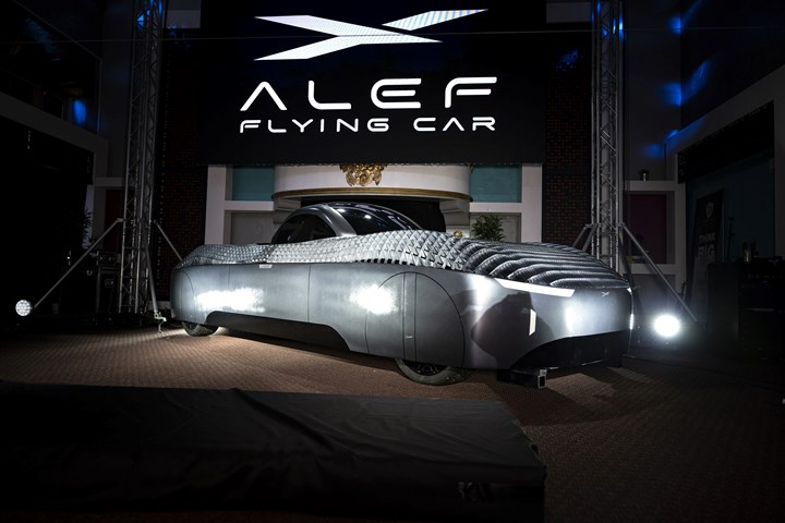 Alef flying car unveiling in October 2022.