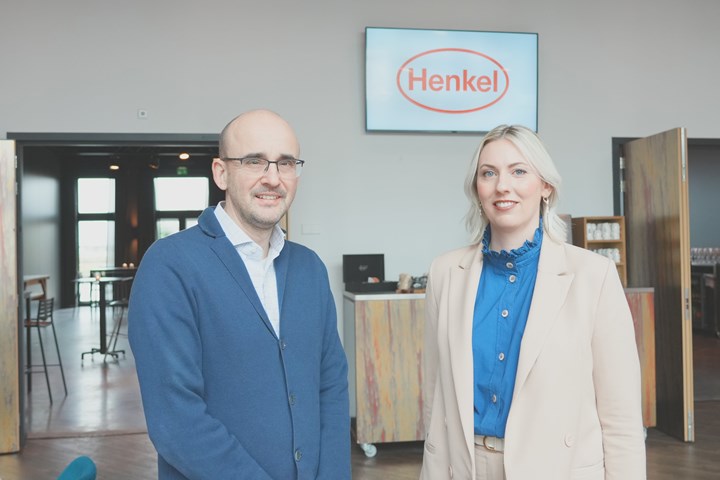Bjoern Neal Kirchner from Henkel  and Anouk Schoenmakers from Bluecrux.