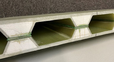 corrugated cascade shelf fiberglass composite for wastewater pipe