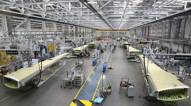 assembly of A220 composite wings at spirit aerosystems belfastC