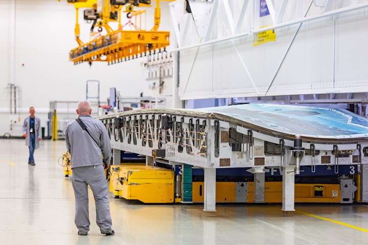 preforming of A220 composite wings at spirit aerosystemse belfast