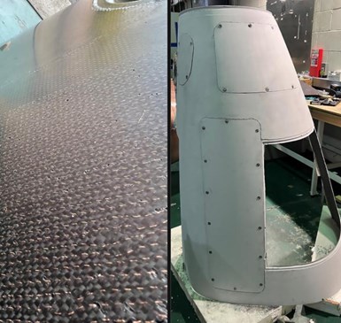 tufting in carbon fiber composite panel