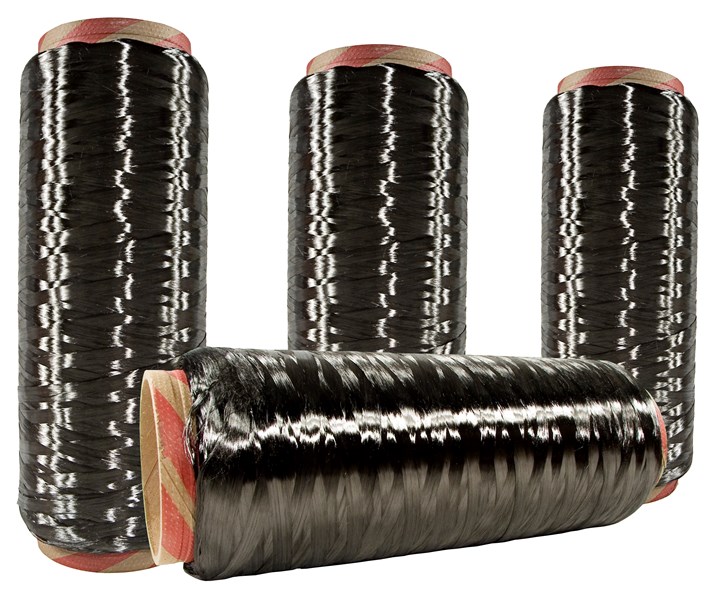 Raw carbon fiber thread.