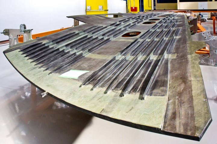 stock photo of aerospace composites structure