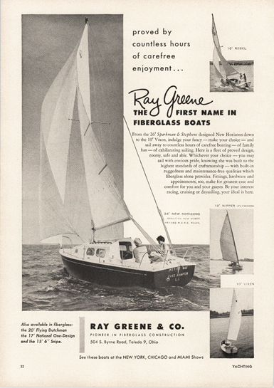 Ray Greene sailboat ad